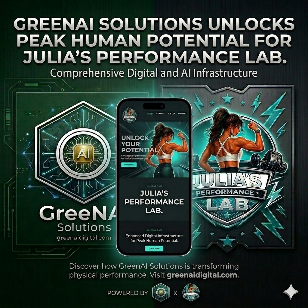 GreenAI Solutions built Julia's Performance Lab website and 30-day campaign