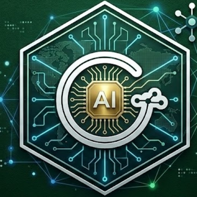 GreenAI Solutions Team — hexagonal AI chip logo